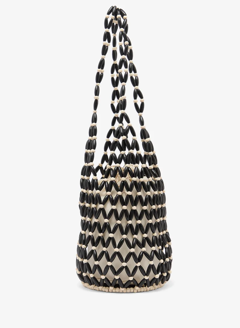 ايلا Pearl Embroided Statement Bag